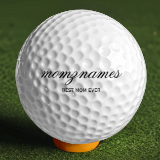 Personalised Best Mum Ever Calligraphy Name Golf Balls