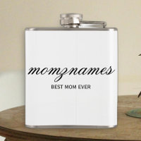 Personalised Best Mum Ever Calligraphy Name