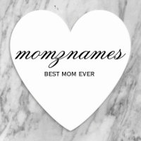 Personalised Best Mum Ever Calligraphy Name