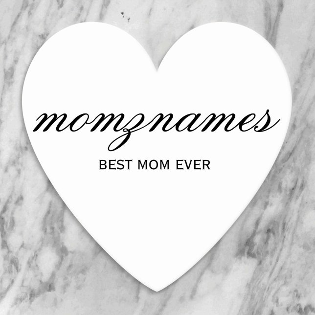 Personalised Best Mum Ever Calligraphy Name Paper Coaster (Creator Uploaded)