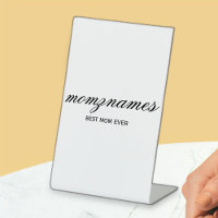 Personalised Best Mum Ever Calligraphy Name