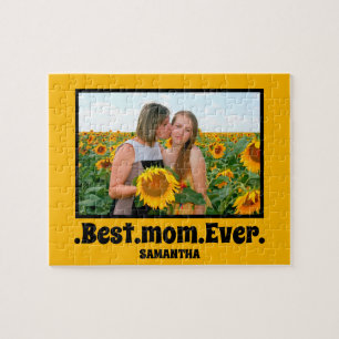 Personalised Best Mum Ever Mother's Day Photo Jigsaw Puzzle