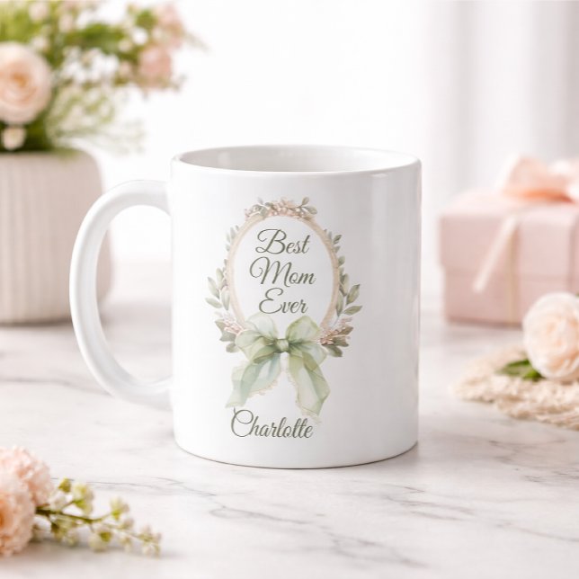 Personalised Best Mum Ever Mug with Name (Creator Uploaded)