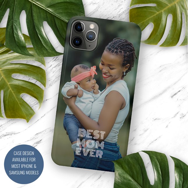 Personalised Best Mum Ever Photo Case-Mate iPhone Case (Creator Uploaded)