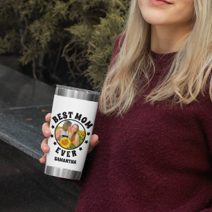 Personalised Best Mum Ever Photo Mother's Day Insulated Tumbler