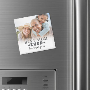 Personalised Best Mum Photo Magnet