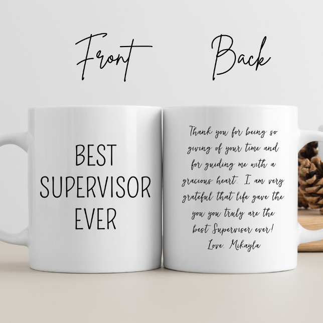 Personalised Best Supervisor Ever Manager Coworker Mug (Creator Uploaded)
