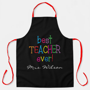 Personalised Best Teacher Ever Apron