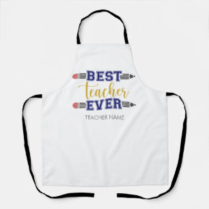 Personalised Best Teacher Ever - Customised Gift Apron