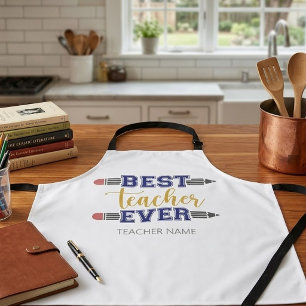 Personalised Best Teacher Ever - Customised Gift Apron