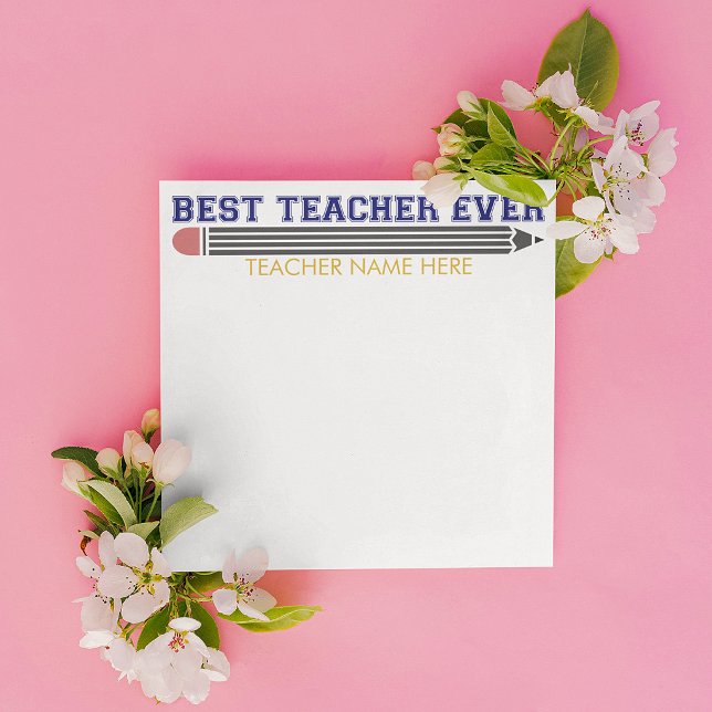 Personalised Best Teacher Ever - Customised Gift Card (Creator Uploaded)