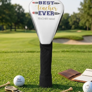 Personalised Best Teacher Ever - Customised Gift Golf Head Cover