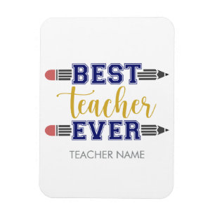 Personalised Best Teacher Ever - Customised Gift Magnet