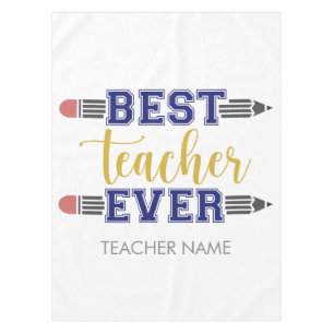 Personalised Best Teacher Ever - Customised Gift Tablecloth