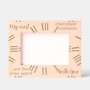 Personalised Best Times Clock Artwork Etched Frames