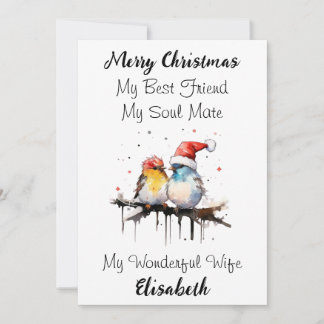 Personalised Best Wife Ever Christmas Card