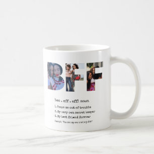 Personalised Bestie BFF Best Friends Photo Collage Coffee Mug