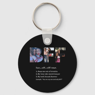 Personalised Bestie BFF Best Friends Photo Collage Key Ring