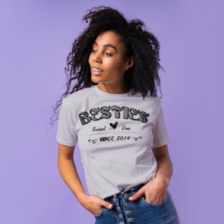 Personalised Bestie Friendship T-Shirt