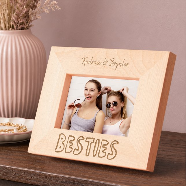 Personalised Besties Photo  Etched Frames (Creator Uploaded)