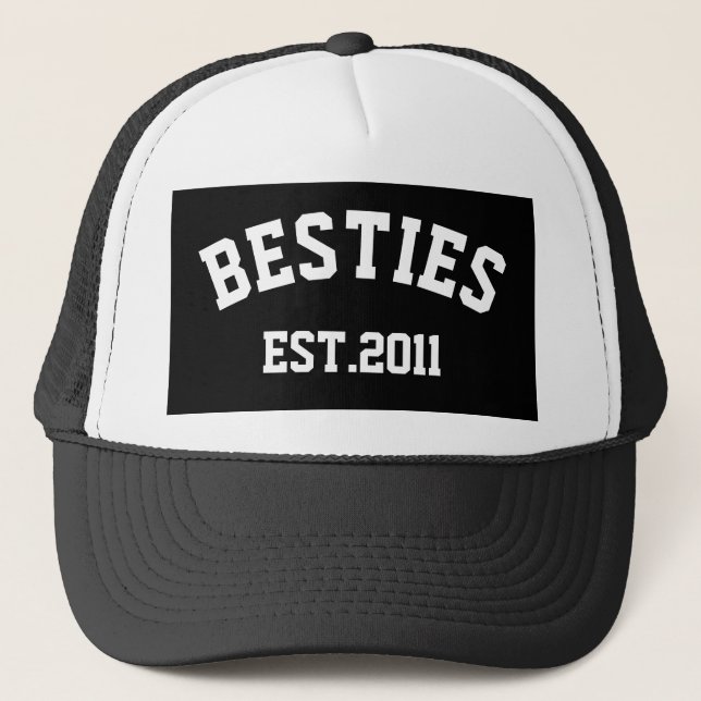 Personalised Besties Trucker Hat (Front)