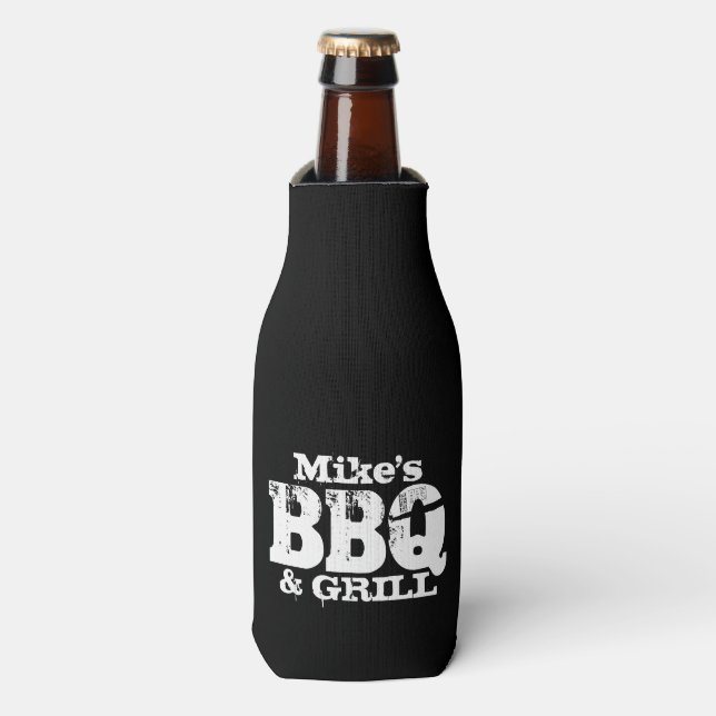 Personalised beverage holder for BBQ party Bottle Cooler (Bottle Front)