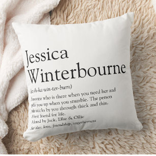 Personalised BFF Best Friend Definition Cushion