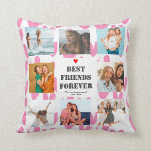 Personalised BFF Gift Best Friends photo collage Cushion