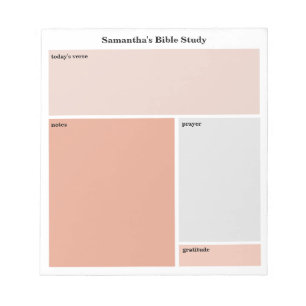 Personalised Bible Study Christian Women Notepad