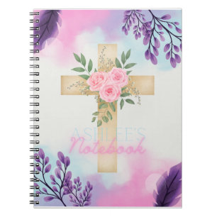 Personalised Bible Study Notebook - Watercolour