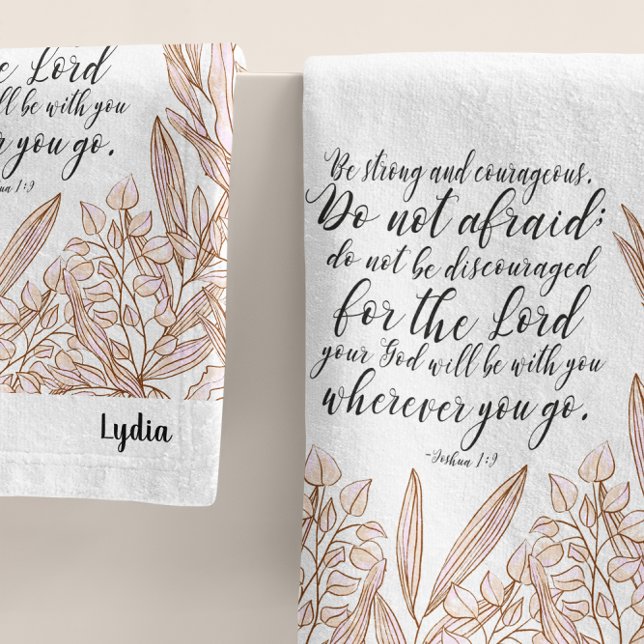 Personalised Bible verse  Bath Towel set (Creator Uploaded)