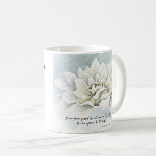 Personalised Bible verse Coffee Mug (Front Right)
