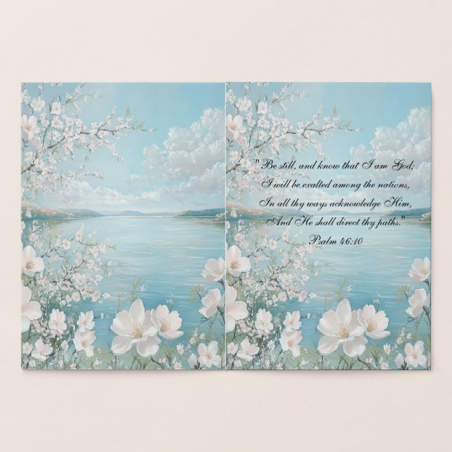 Personalised Bible Verse Floral Greeting Cards (Inside)
