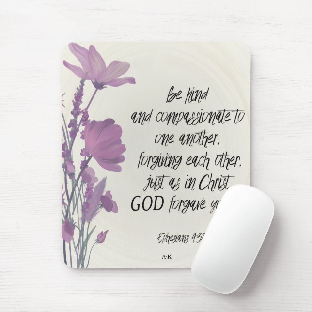 Personalised Bible Verse Mountains  Mouse Mat (With Mouse)