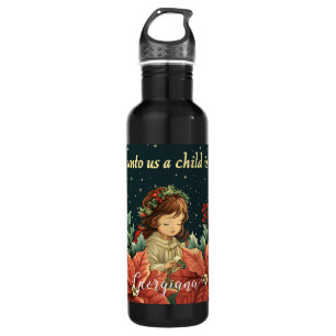 Personalised Biblical Nativity Child & Verse 710 Ml Water Bottle