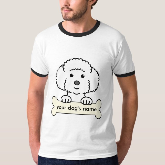 Personalised Bichon Frise T-Shirt (Front)