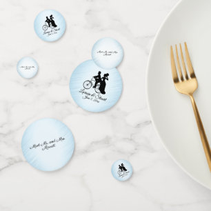Personalised Bicycle Blue Wedding Confetti