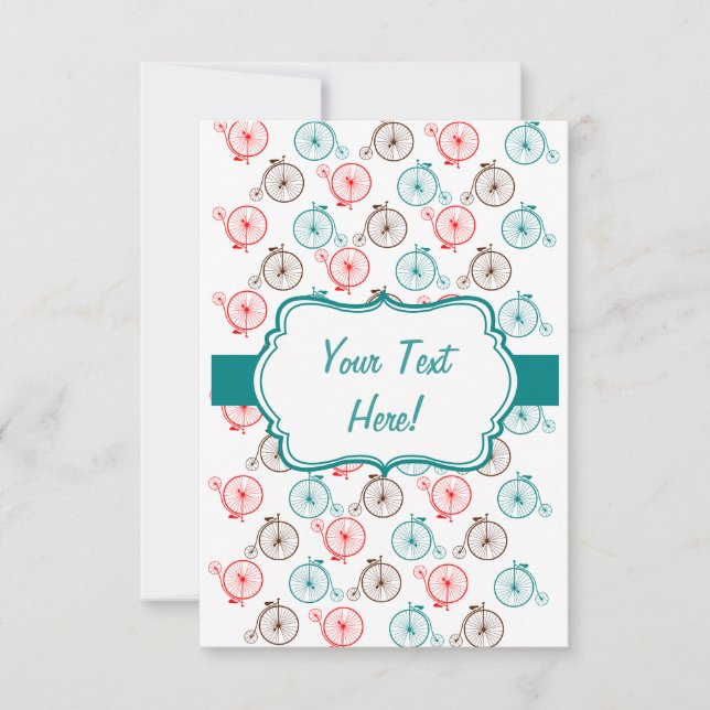 Personalised Bicycle Card (Front)