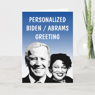 Personalised Biden Abrams 2020 Greeting Card