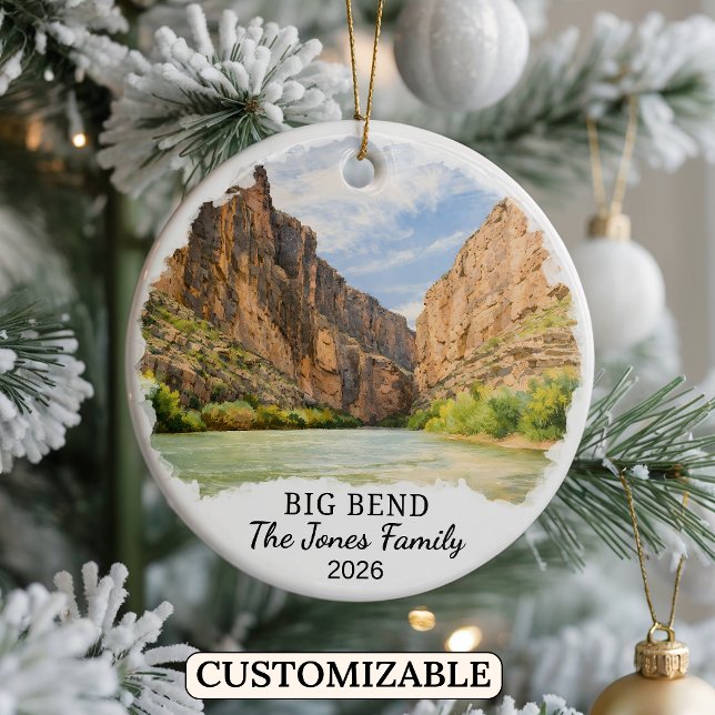 Personalised Big Bend National Park Ornament Texas (Creator Uploaded)