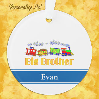 Personalised Big Brother Choo Choo Train Ornament