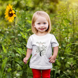 Personalised Big Family Tree (20 names) Baby T-Shirt
