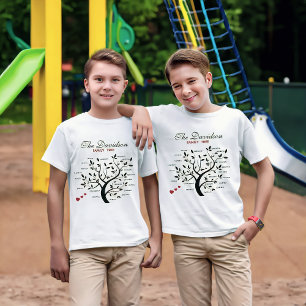 Personalised Big Family Tree (20 names) T-Shirt