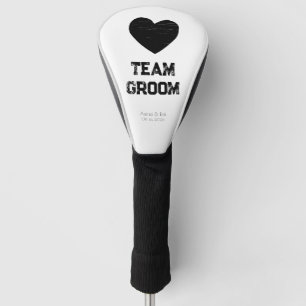 Personalised Big Heart Golf Head Cover
