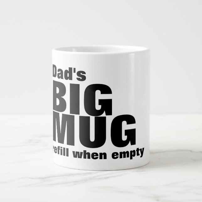 Personalised Big Mug With Name And Text (Front)