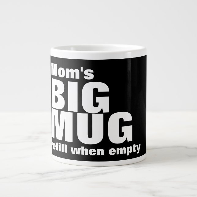 Personalised Big Mug With Name And Text (Front)