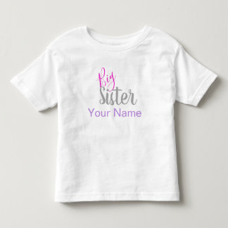 Personalised Big Sister Shirt