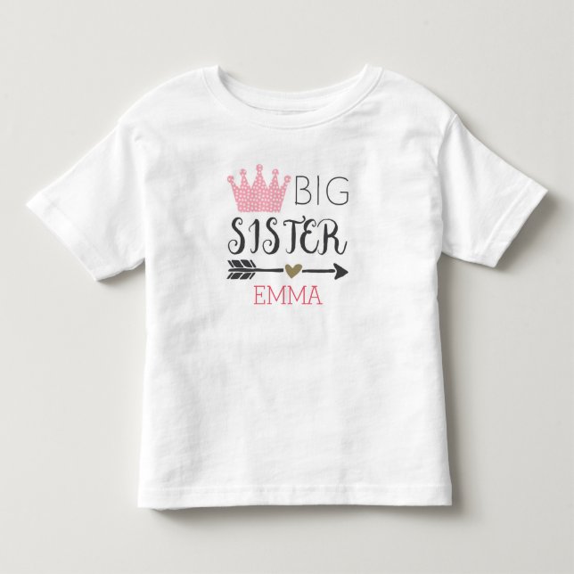 Personalised Big Sister Shirt (Front)