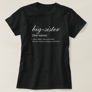 Personalised Big sister T-Shirt
