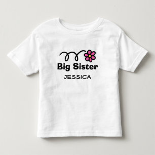 Personalised Big Sister t-shirt for older sibling